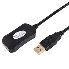 Удлинитель активный USB штекер - USB гнездо 2,0 длина 5 метров (блистер)  REXANT