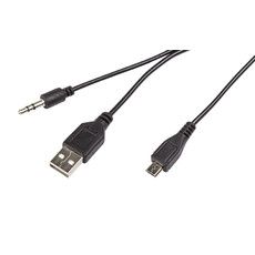 USB-AUX кабель на microUSB для портативных колонок 0,5 м  REXANT