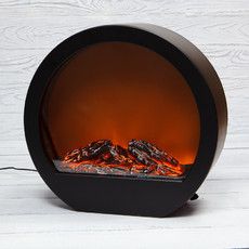 Светодиодный камин Лаунж с эффектом живого огня 35,3х12,4х33,7 см, с адаптером питания и батарейками 4 х АА (не в комплекте) NEON-NIGHT