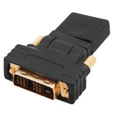 Переходник штекер DVI-D - гнездо HDMI, поворотный  REXANT