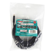 Шнур HDMI - HDMI с фильтрами, длина 7 метров (GOLD) (PE пакет) PROconnect