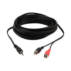 Шнур REXANT Стерео 3,5 мм - 2 RCA, 10 м (10 шт./уп.)