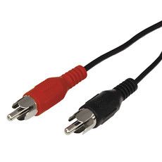 Шнур 2 RCA - 2 RCA, длина 1 метр, черный REXANT