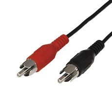 Шнур 2 RCA - 2 RCA, длина 7 метров, черный REXANT