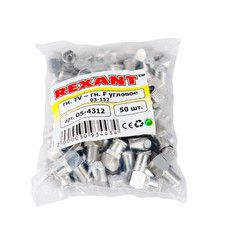 Переход гнездо F-гнездо TV угловой REXANT