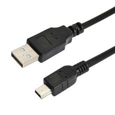Кабель USB (шт. mini USB - шт. USB A) 1.8 метра, черный REXANT