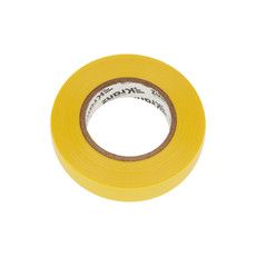 Изолента ПВХ 0,13х15 мм, 25 м, желтая (5 шт/уп) KRANZ