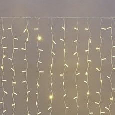 Гирлянда светодиодная Занавес 2х1,5м 300 LED ТЕПЛЫЙ БЕЛЫЙ белый ПВХ IP65 постоянное свечение 230В нужен блок 303-500-1 NEON-NIGHT