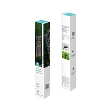 Каскад Lamper Аврора LED 5 м с выносной солнечной панелью 2 м и аккумулятором, монтаж в грунт, IP65, свечение мультиколор