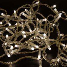 Гирлянда «Нить» 10 м, 200 LED, прозрачный ПВХ, цвет свечения теплый белый NEON-NIGHT