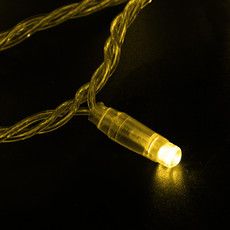 Гирлянда светодиодная Нить 10м 100 LED ЖЕЛТЫЙ прозрачный ПВХ IP65 постоянное свечение 230В соединяется нужен блок 303-500-1 NEON-NIGHT