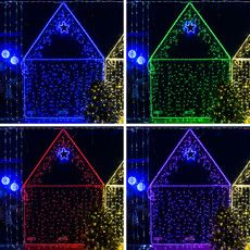 Гирлянда светодиодная Нить 10м 100 LED RGB прозрачный ПВХ IP65 свечение с динамикой 230В соединяется NEON-NIGHT нужен контроллер 245-908
