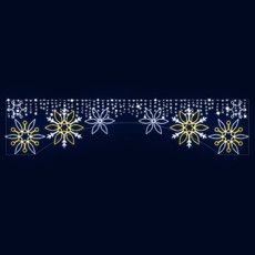 Декоративная перетяжка Фантазия 540х125 см (цвет на выбор)