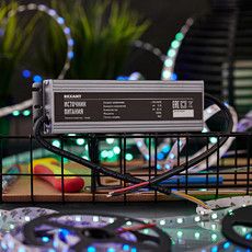 Источник питания 110-220 V AC/12 V DC 8,5 А 100 W с проводами влагозащищенный (IP67)