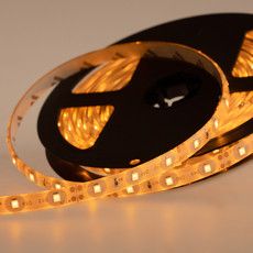 LED лента 5м силикон, 8 мм, IP65, SMD 2835, 60 LED/m, 12 V, цвет свечения желтый LAMPER