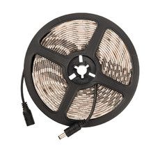 LED лента 5м силикон, 10 мм, IP65, SMD 5050, 60 LED/m, 12 V, цвет свечения теплый белый LAMPER