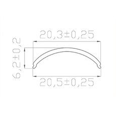 Рассеиватель для профиля матовый 20, 2 м REXANT