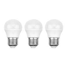 Лампа светодиодная REXANT Шарик (GL) 9.5 Вт E27 903 Лм 6500 K холодный свет (3 шт./уп.)