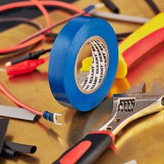 Изолента ПВХ REXANT 15 мм х 25 м, синяя, упаковка 5 роликов