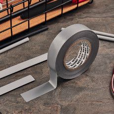 Изолента ПВХ REXANT 19 мм х 25 м, серая, упаковка 5 роликов