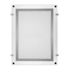 Бескаркасная подвесная двухсторонняя световая панель Постер Crystalline Round LED ø 900, 24 Вт REXANT
