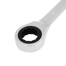 Ключ комбинированный трещоточный REXANT 15 мм, CrV, зеркальный хром 