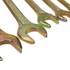 Набор ключей рожковых REXANT (6х7-16х17 мм), 6 шт., желтый цинк 