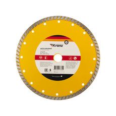 Диск алмазный отрезной Turbo 230x22.2x2.8x10 мм KRANZ