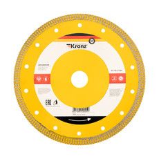 Диск алмазный отрезной ультратонкий 200x25.4/22.2x1.8x10 мм KRANZ