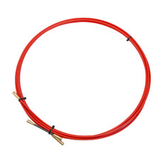 Протяжка кабельная REXANT (мини УЗК в бухте), стеклопруток, d=3,5 мм 5 м, красная