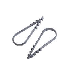 Дюбель-хомут нейлоновый 19-25 мм, серый (100 шт/уп) PROconnect